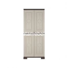 Plastic Wardrobe 2 Door - Olymplast OMC ST 1 GRAHA / Cream / Brown